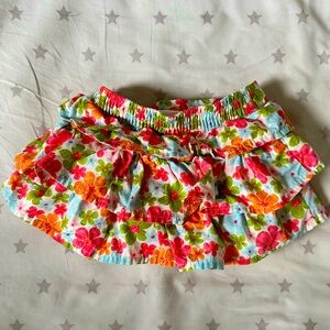 Gymboree floral ruffle skirt